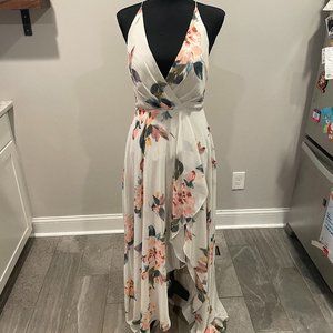 Jenny Yoo floral dress with low back